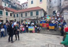 Protest protiv rata u Ukrajini i u Herceg Novom