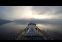 Kako izgleda uplovljavanje u Boku sa komandnog mosta kruzera