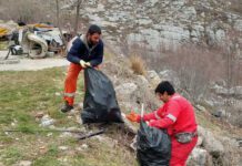 Sa tri granična prelaza, Debeli brijeg, Kobila i Sitnica odnijeto preko 100 kesa otpada
