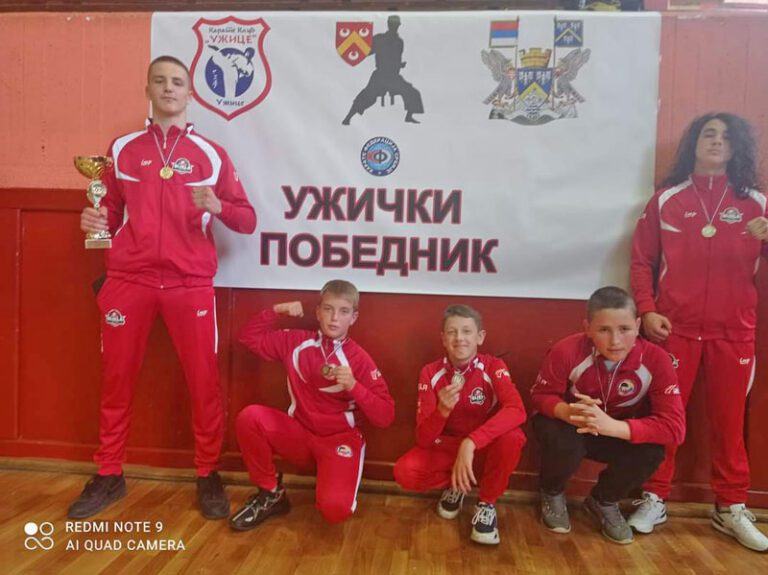 Pet medalja za karatiste Bijele na turniru u Užicama