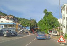 U Meljinama u toku izgradnja kanalizacije, saobraćaj jednom trakom