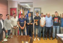 Četvorostruki prvak Crne Gore, SK „Novi“ na prijemu u Opštini