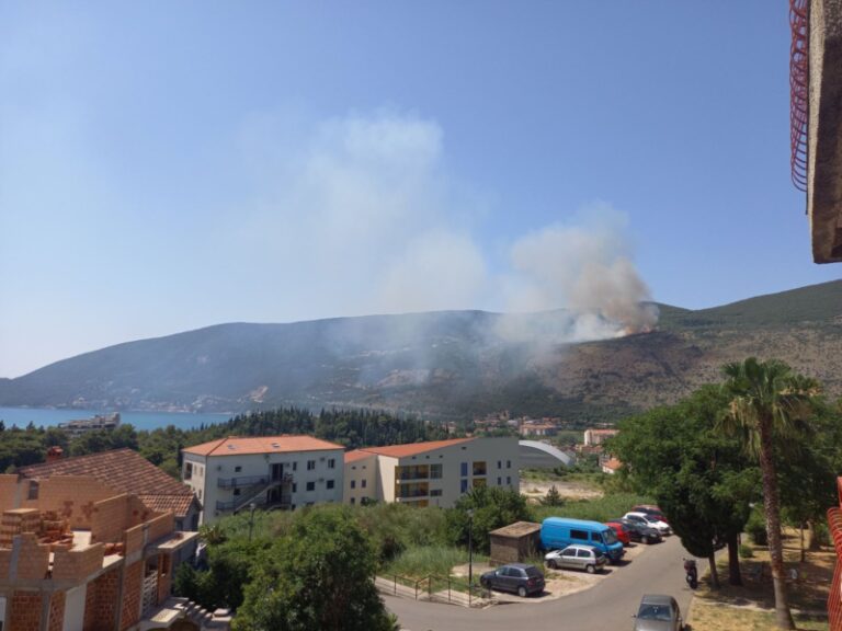 Požarište daleko od kuća, ugašen dio prema Sutorini, bolja situacija
