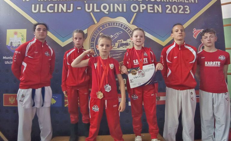 Na karate turniru Ulcinj open karatisti Bijele osvojili osam medalja, a Tempa dvije
