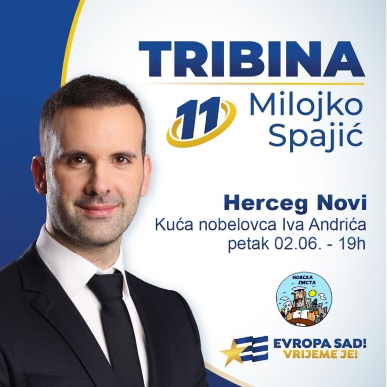 Predizborni skup Pokreta Evropa sad danas u Herceg Novom