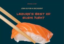 Večeras Sushi veče u Lazure Hotelu