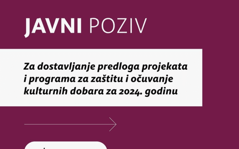 Produžen rok Ministarstva kulture javnog poziva za dostavljanje ideja i prijedloga o očuvanju baštine