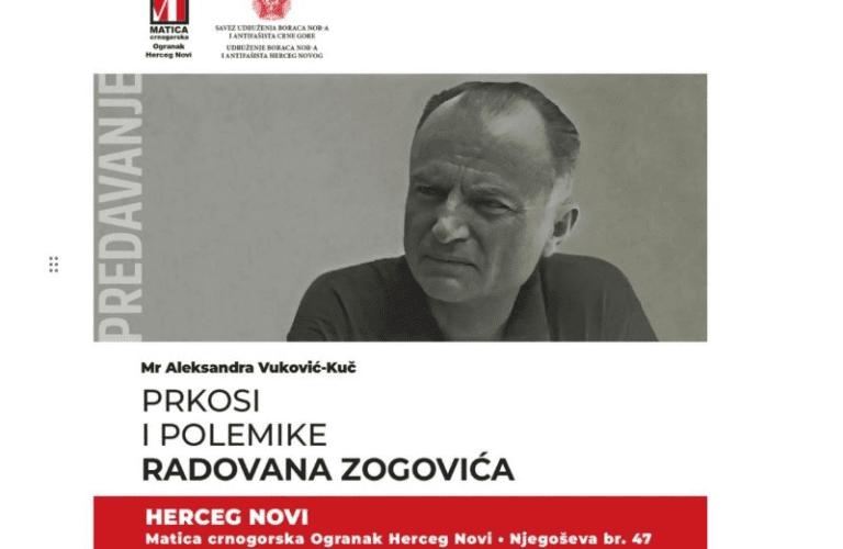 Predavanje u Ogranku Matice crnogorske “Prkosi i polemike Radovana Zogovića”