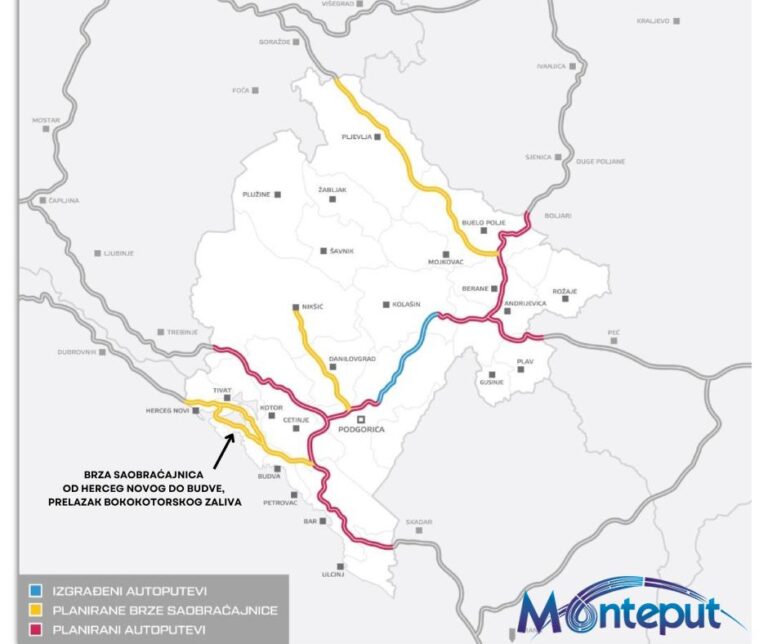 Novi tender za idejno rješenje brze saobraćajnice Herceg Novi- Budva