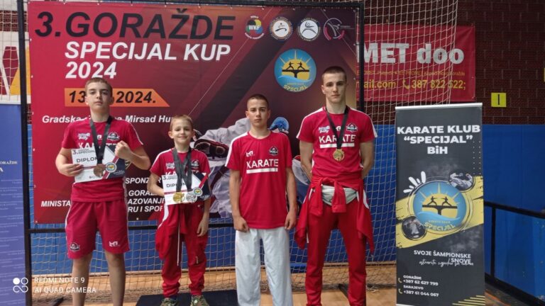 Karatisti veoma uspješni na karate turniru u Goraždu