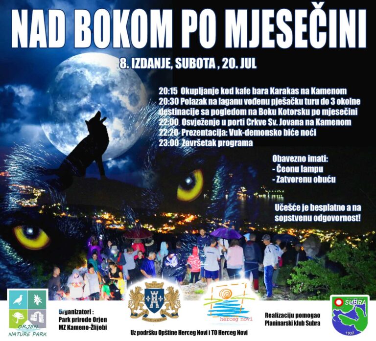 Doživljaj za goste i mještane: “Nad Bokom po mjesečini”