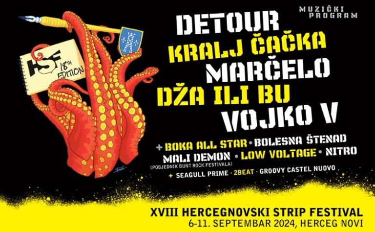 HSF 2024 – Sve za strip i zbog stripa, šest dana u septembru na 16 lokacija u Boki   