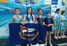 Plivači Jadrana m:tel u Sarajevu osvojili 32 medalje
