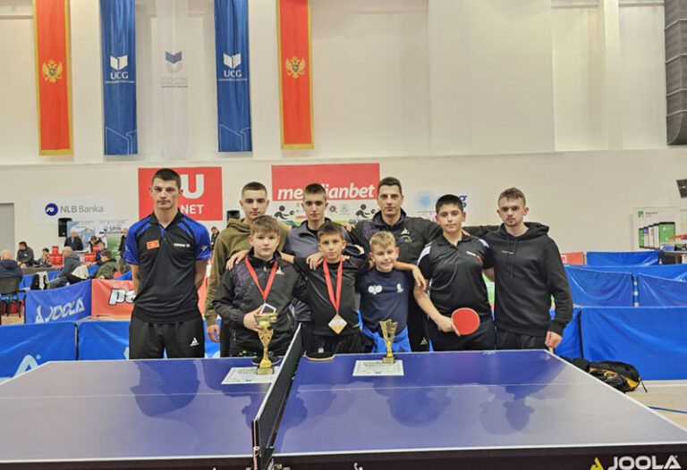 Stonoteniseri Herceg Novog s pet medalja u Podgorici