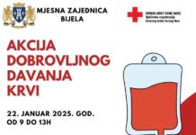 Crveni krst u Bijeloj organizuje akciju dobrovoljnog davanja krvi