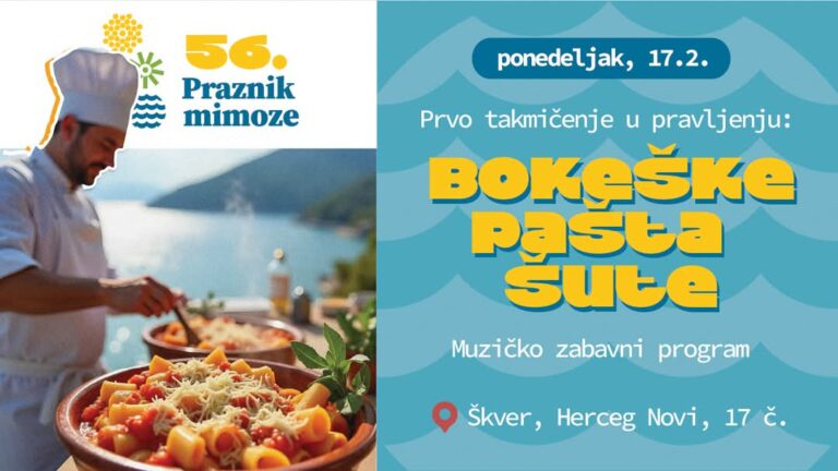 Bokeška ulica: takmičenje u pripremi pašta-šute sutra na Škveru 
