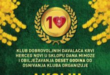 Prva akcija dobrovoljnog darivanja krvi KDDK u subotu u Bolnici Meljine