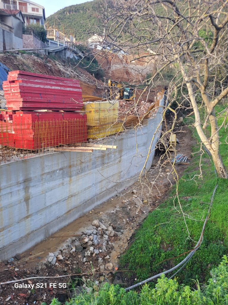 NVO Ekološko društvo Boke kotorske: Novi građevinski radovi u Kumboru, uništavanje korita potoka