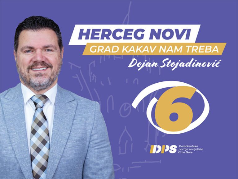 Stojadinović: Stranačko zapošljavanje uništilo je Herceg Novi