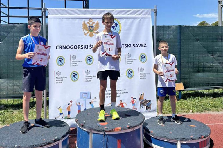 Viktor opet najbolji atletičar Crne Gore u svojoj kategoriji, sjajan i Mateja