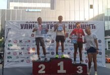 Viktor i Vuk s medaljama nakon Ulične trke Nikšić 2025
