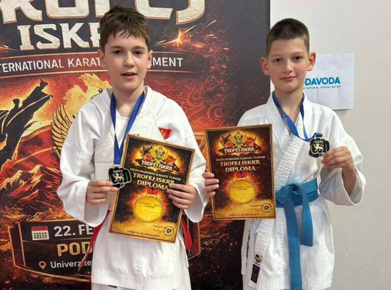 Karatisti Shotokana Matija i Andrija osvojili zlato u Podgorici