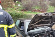 Izgoreo „Golf“ na Žvinjama