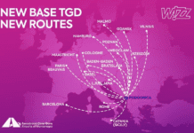 Wizz Air otvara bazu u Podgorici 30. marta: Sedamnaest novih ruta