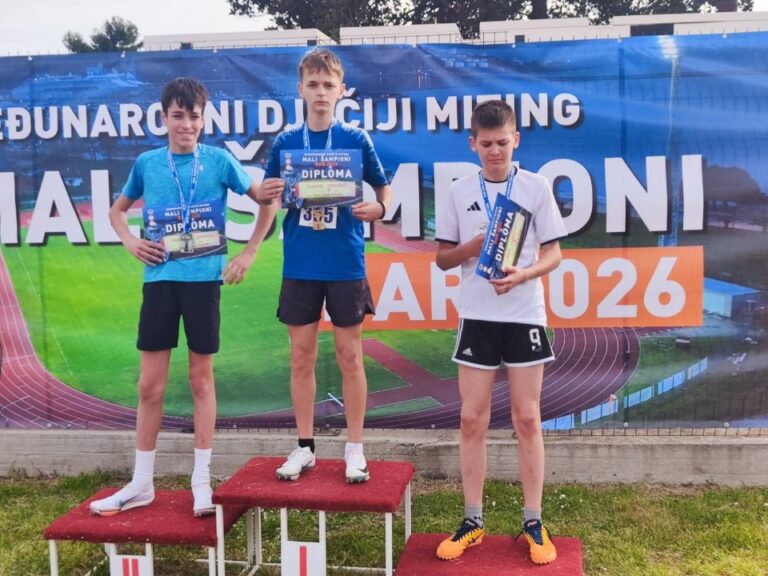„Mali šampioni 2026“: Tri zlatne medalje za Viktora Jančića
