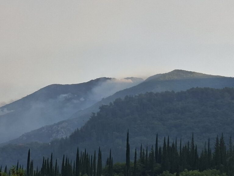 Na požarištu stabilno, očekuju se vazduholovi s obje strane granice