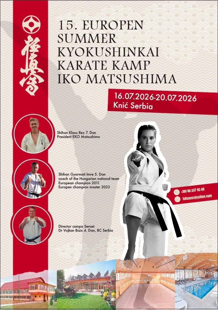 Na Evropskom kjokušin karate kampu u Srbiji i karatisti iz Herceg Novog