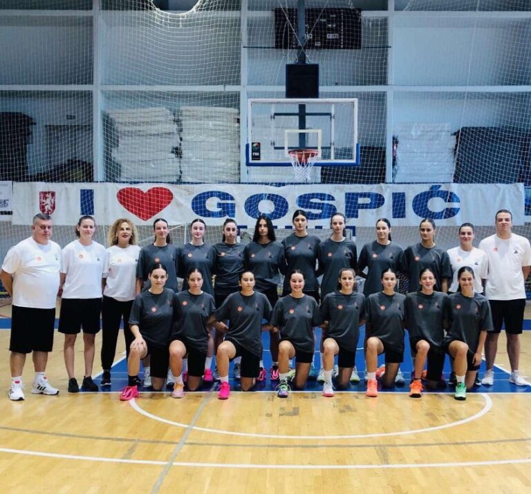 Juniorska reprezentacija Crne Gore na kontrolnim mečevima u Gospiću
