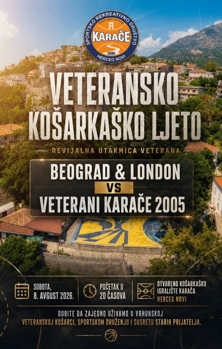 U subotu veteranski košarkaški meč na Karači