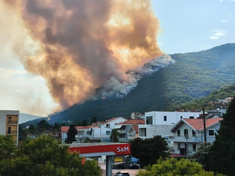 UP: Svo ljudstvo, vozila i dva aviona gase požar iznad Baošića