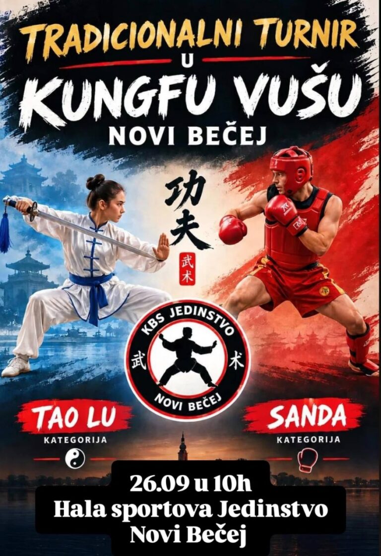 Kulinović i Novović na turniru kungfu vušu u Novom Bečeju