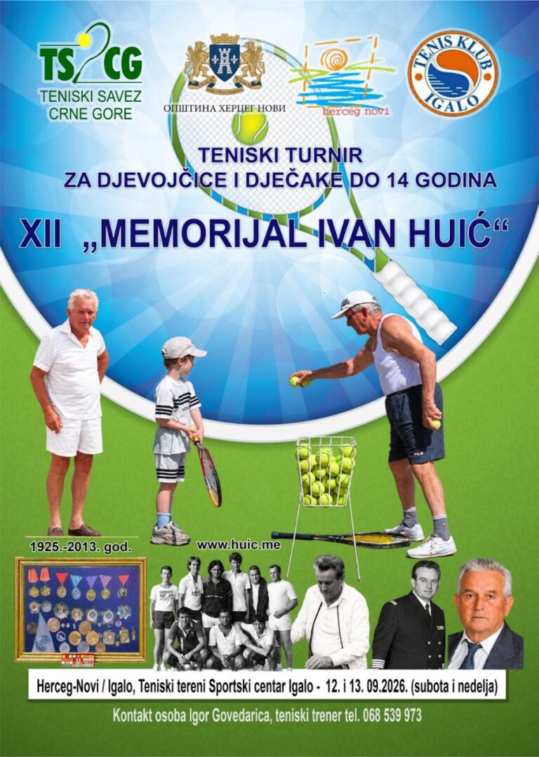 XII teniski „Memorijal Ivan Huić“ u Igalu